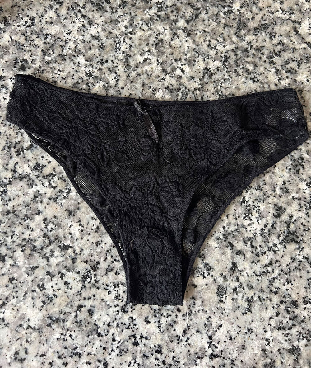 Culotte Femme Dentelle Noire Taille XS/S. Neuve Vêtements