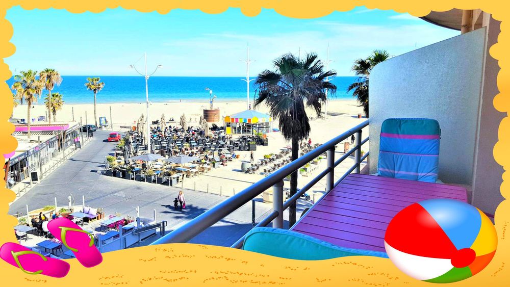   T2 traversant - classé 4 étoiles - vue mer - parking - wifi Languedoc-Roussillon, Canet-en-Roussillon (66140)