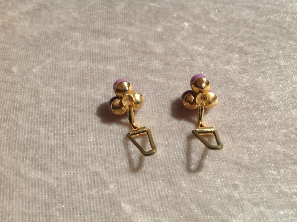 BOUCLES OREILLES IMITATION 3 PERLES &amp; DIAMANT Envoi Possible Bijoux et montres