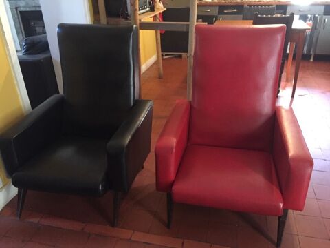 2 superbes fauteuils vintage 100 Chaley (01)