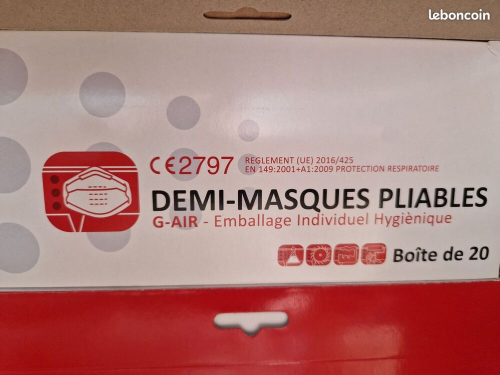 10 pack demi masque g-air Bricolage