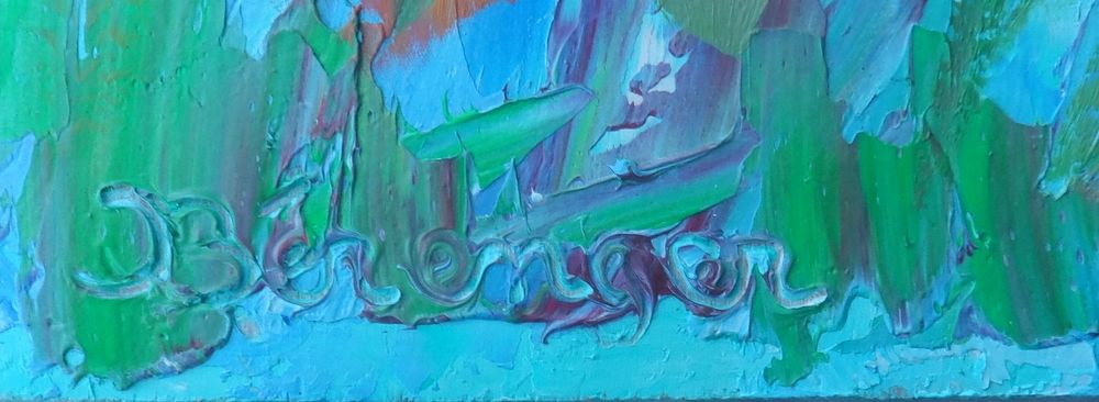 Peinture sur bois tulipes 33,5 cm x 21 cm Décoration