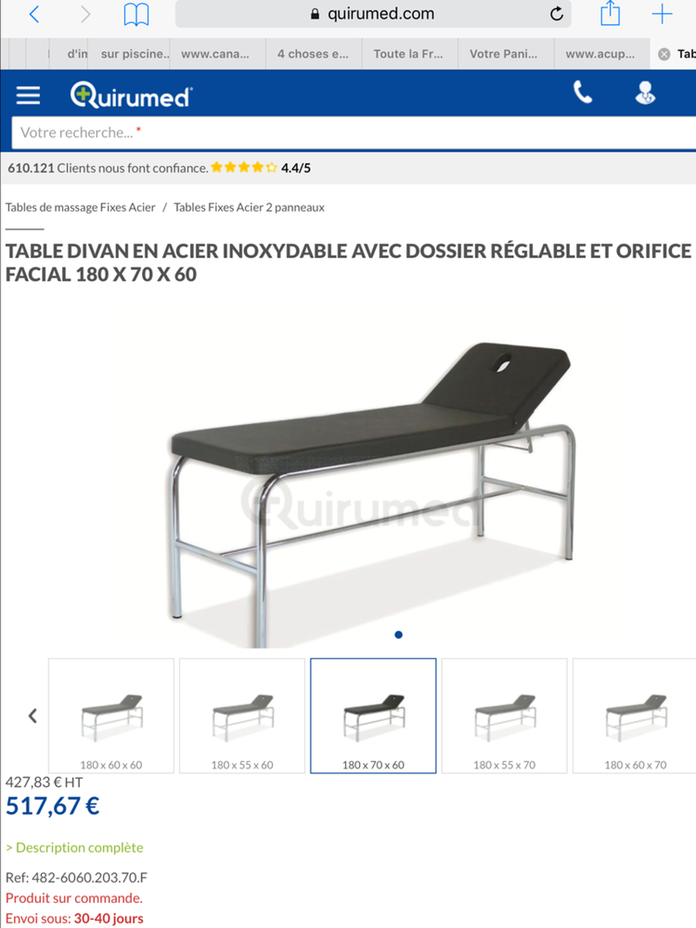 Table de massage Meubles