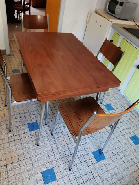 table et chaises en formica vintage 50 La Roche-Derrien (22)