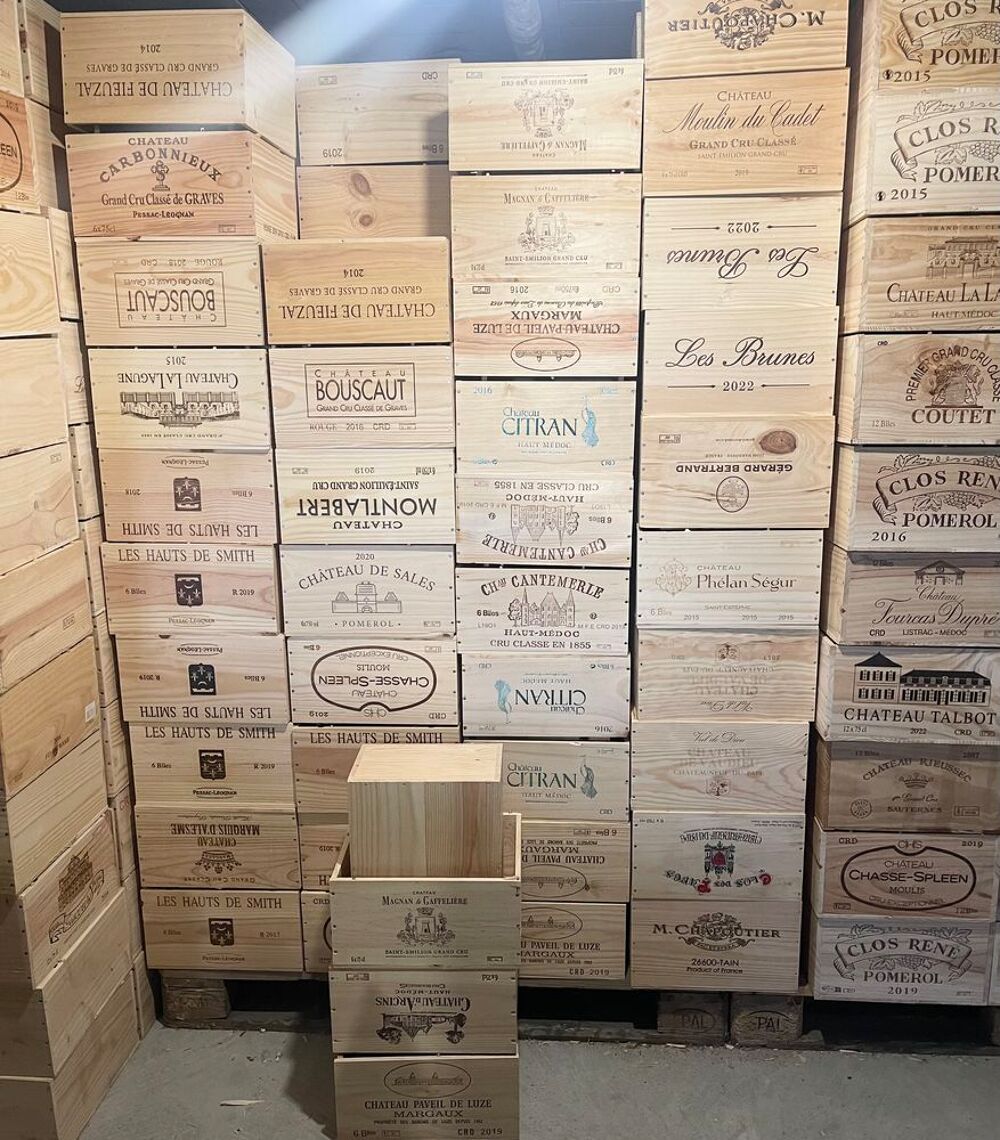 Caisses de vin sans couvercle ~ format 6 et 12 bouteilles Décoration