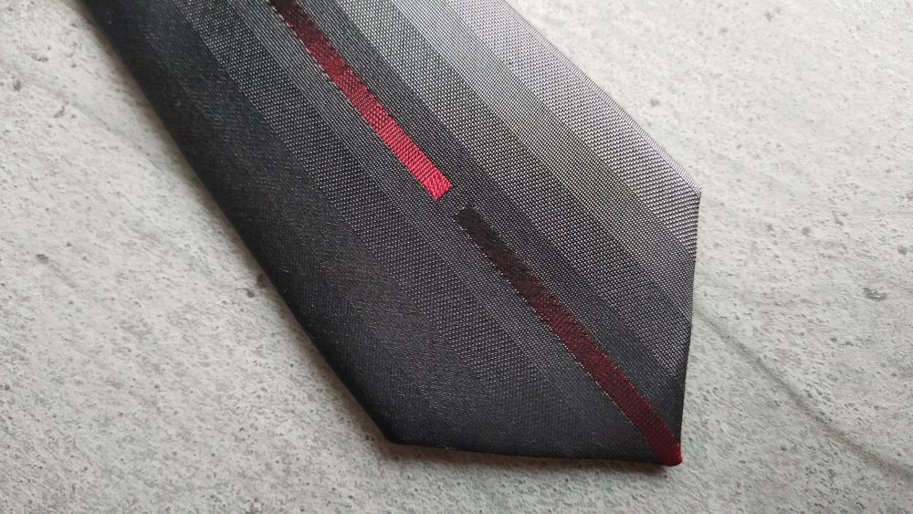 Cravate Armand Thiery ??Studio'' 100% Soie - Gris Anthracite Vêtements