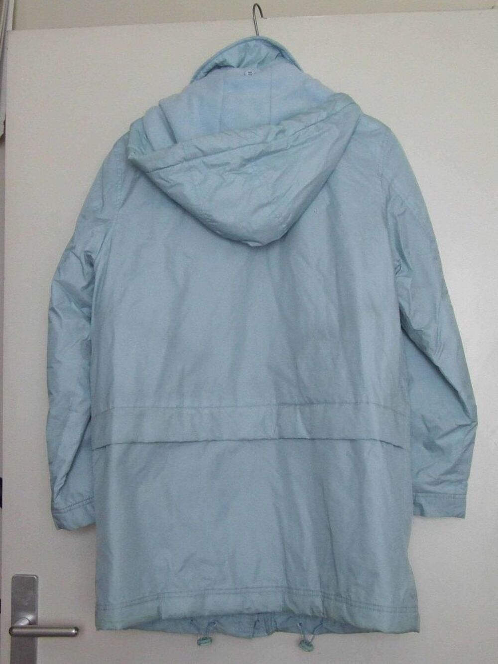 Parka, veste femme, bleu ciel, T. 42, TBE Vêtements