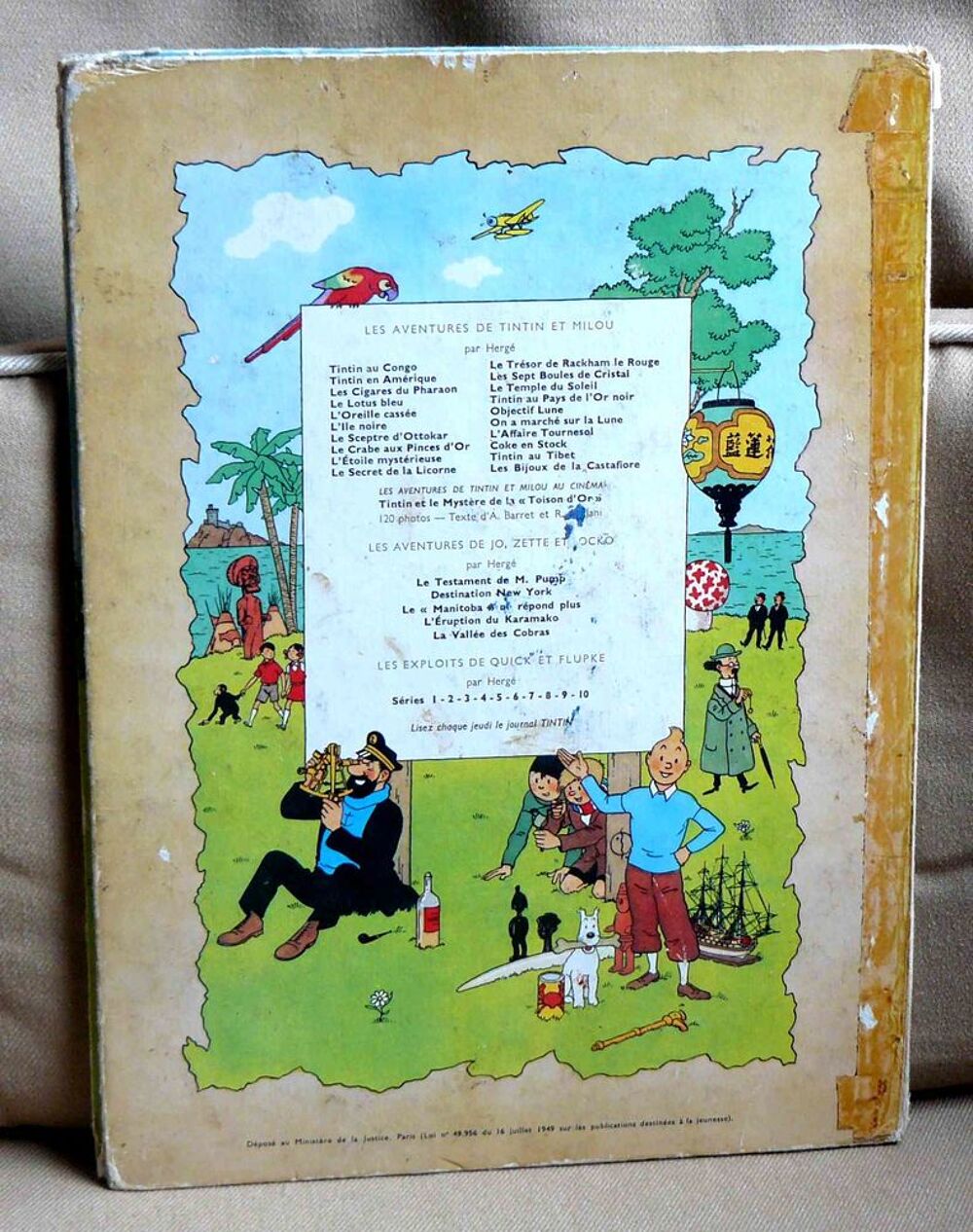 Tintin en Am&eacute;rique - B35 - 1964 - pour r&eacute;cup&eacute;ration Livres et BD