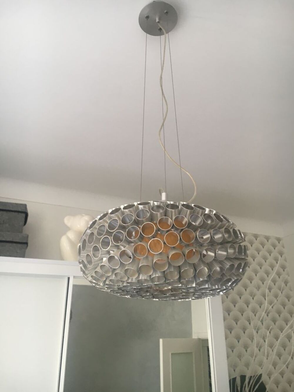 Suspension argent&eacute;e Décoration