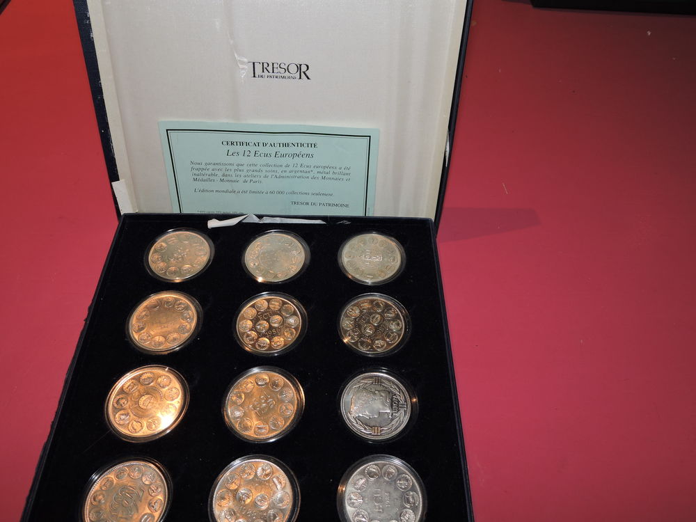 Collection "Les 12 &eacute;cus europ&eacute;ens"- Tr&eacute;sor du Patrimoine 