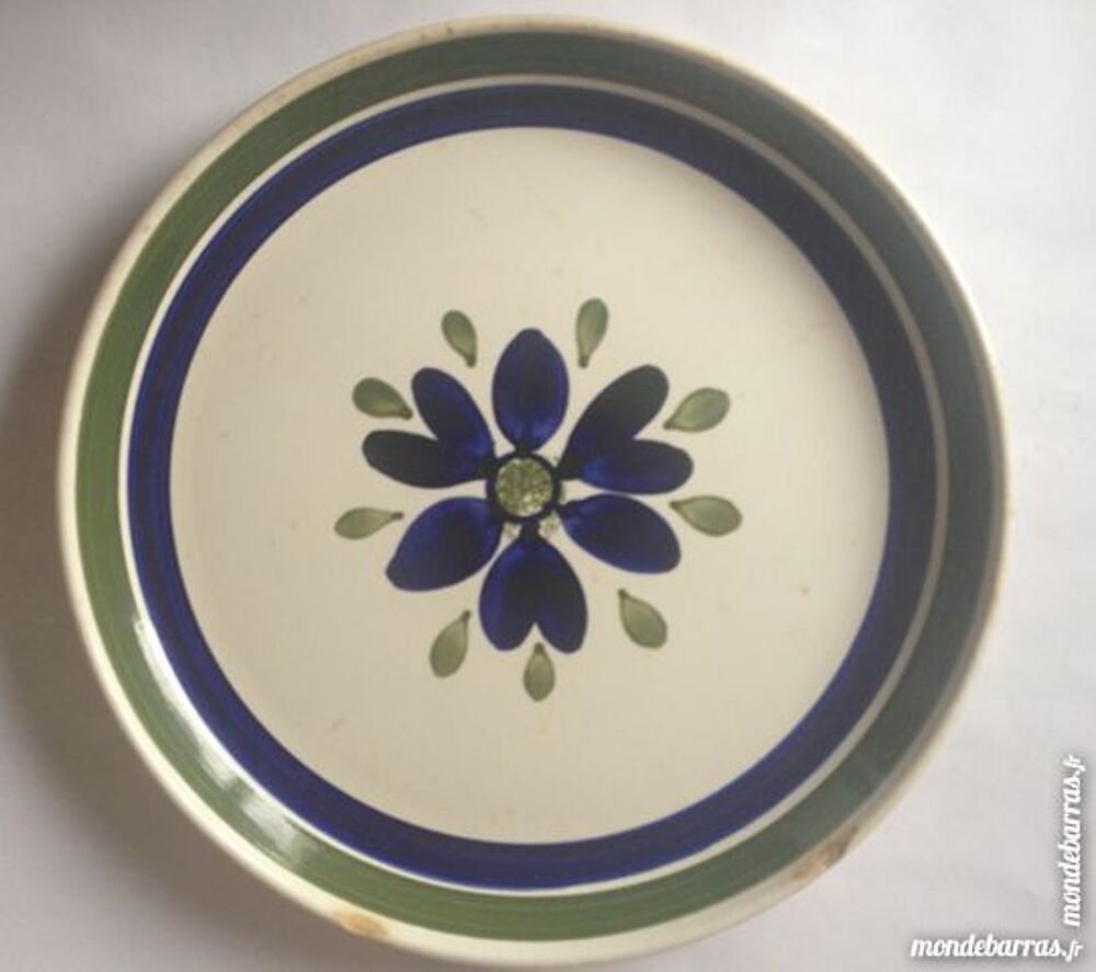 assiette fa&iuml;ence Sarreguemines et Digoin Décoration