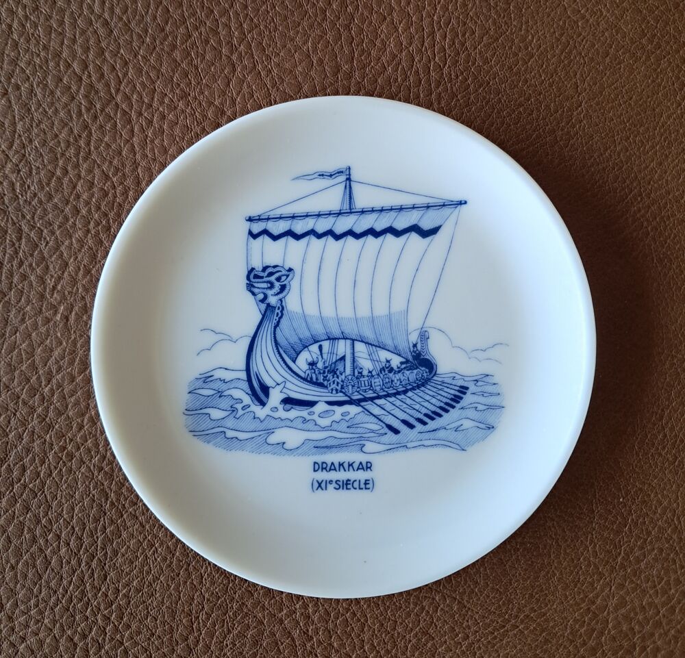 lot de 6 soucoupes en plastique m&eacute;lanine bateaux coraline 