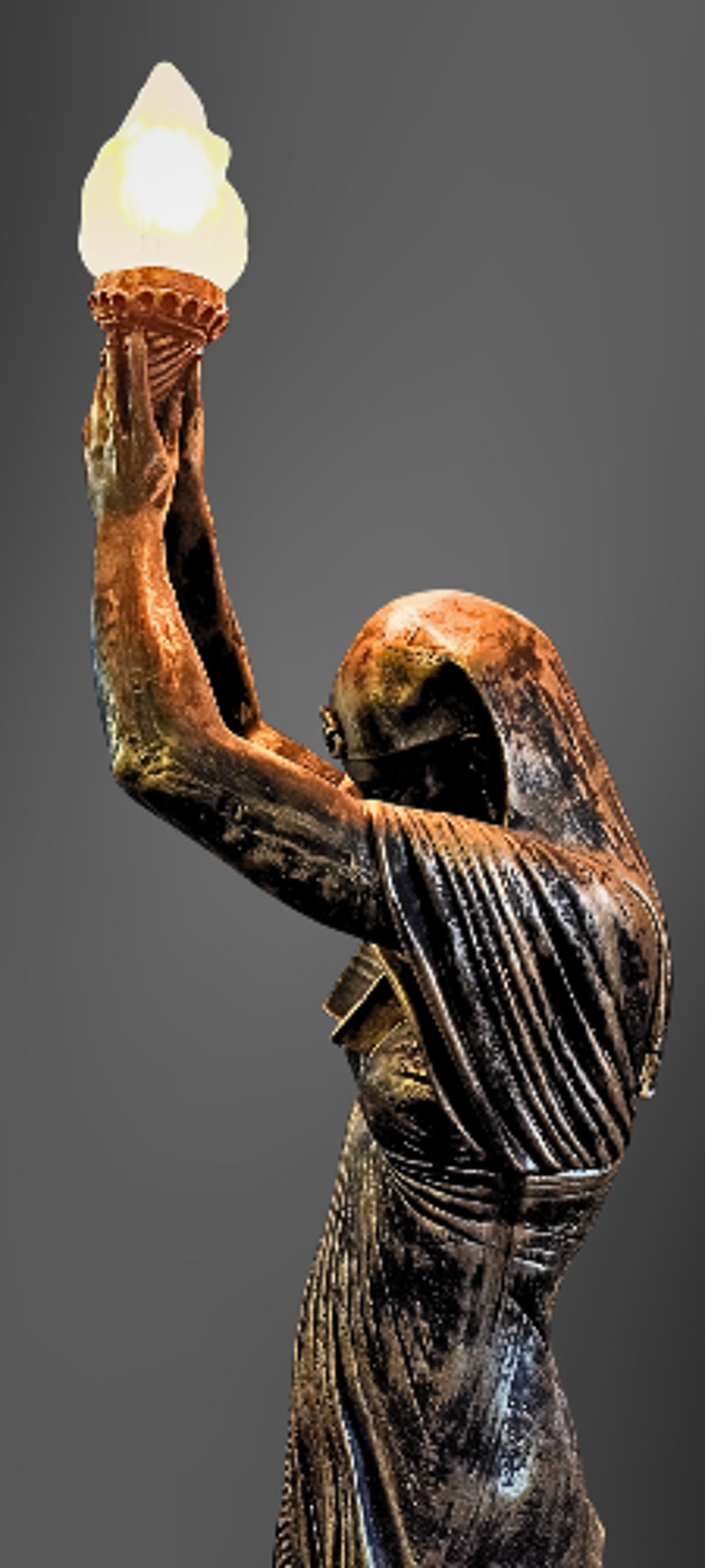 Superbe Statue-Lampe de style Egyptien Décoration