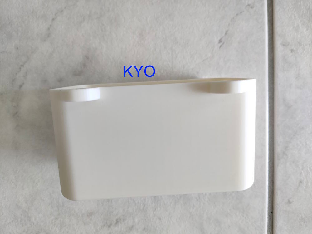 Bo&icirc;te plastique blanc &eacute;lectricit&eacute; cache 4 trous fixation mur Décoration