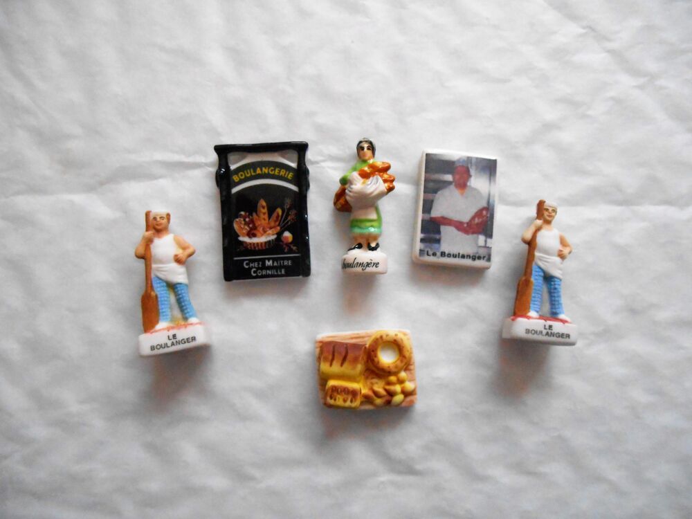 Lot de 6 F&egrave;ve Th&egrave;me Boulangerie D&eacute;coratives 