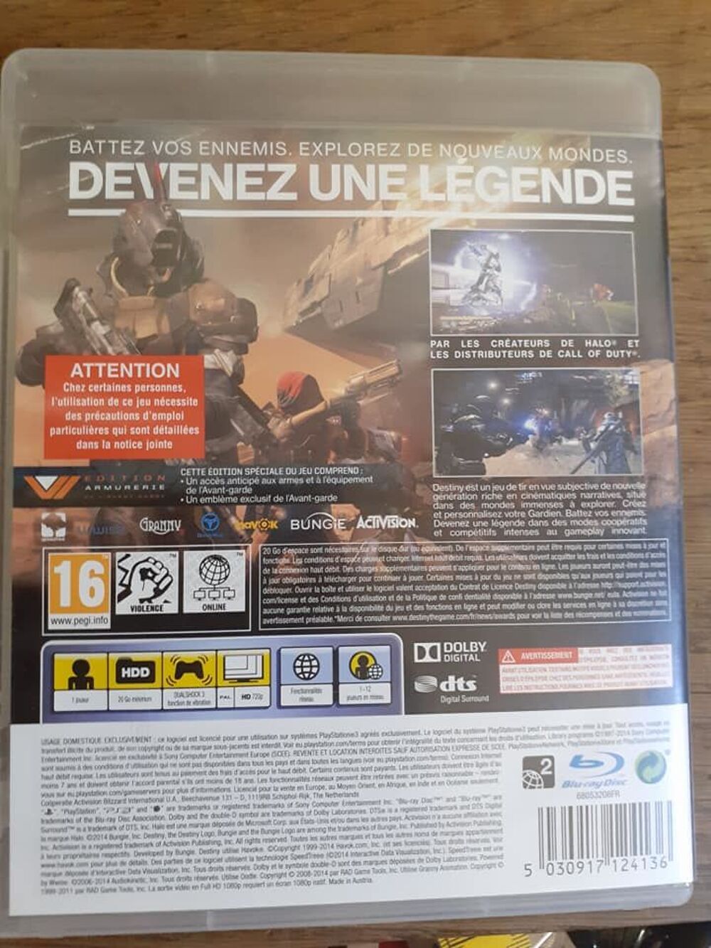 Destiny sur PS3 Consoles et jeux vidéos