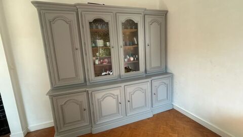 Bibliothque vaisselier 4 p. chne massif crus gris clair 800 Saint-Sbastien-sur-Loire (44)