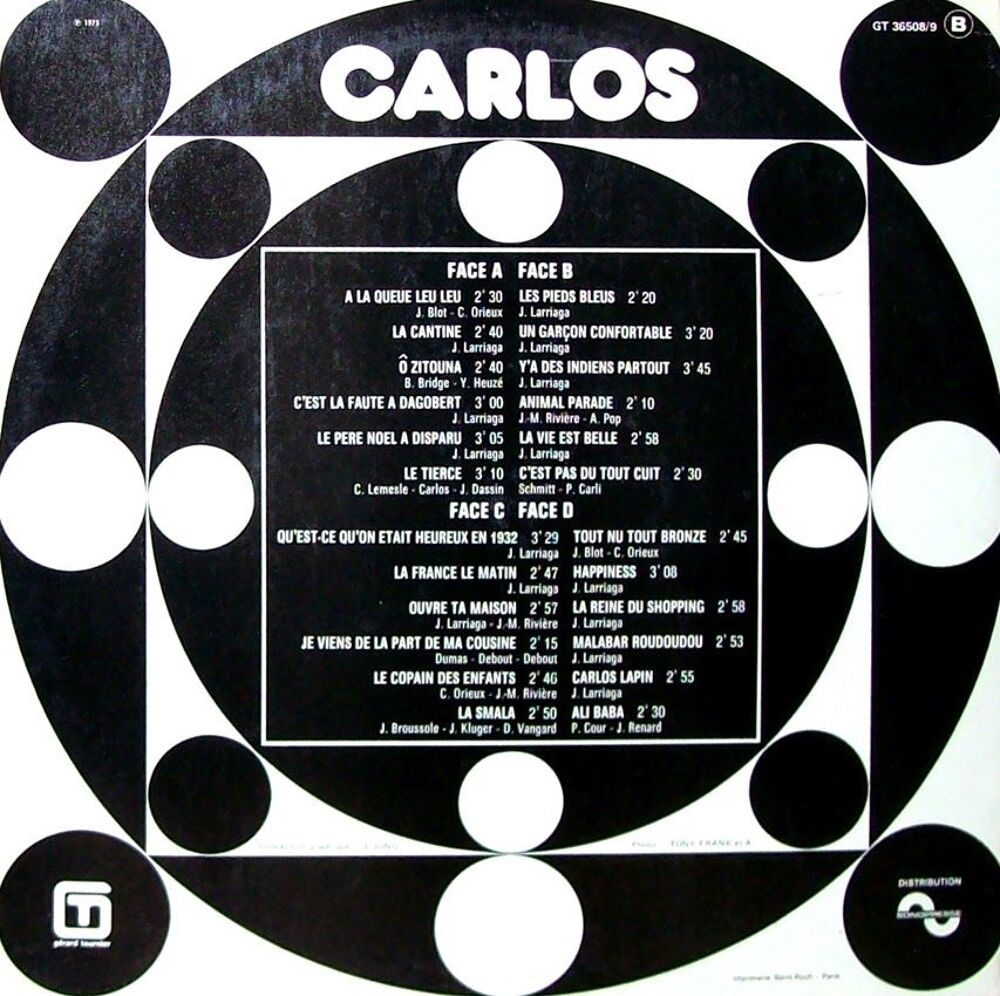Album double Carlos 2 disques vynil 33t Audio et hifi