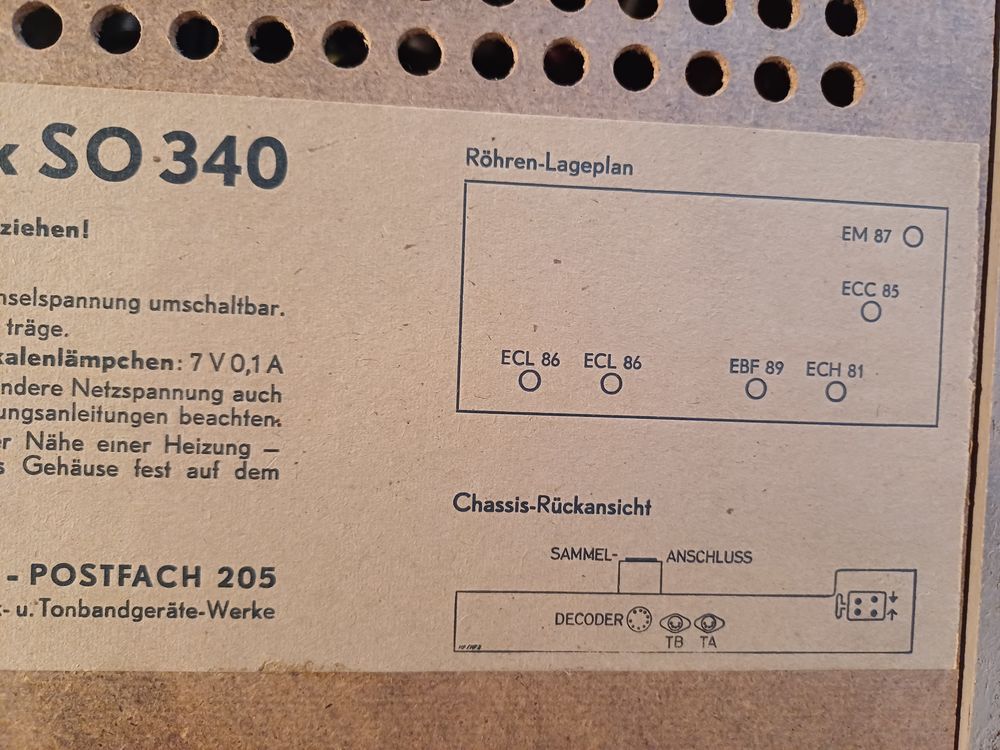 Meuble Grundig SO340 Audio et hifi