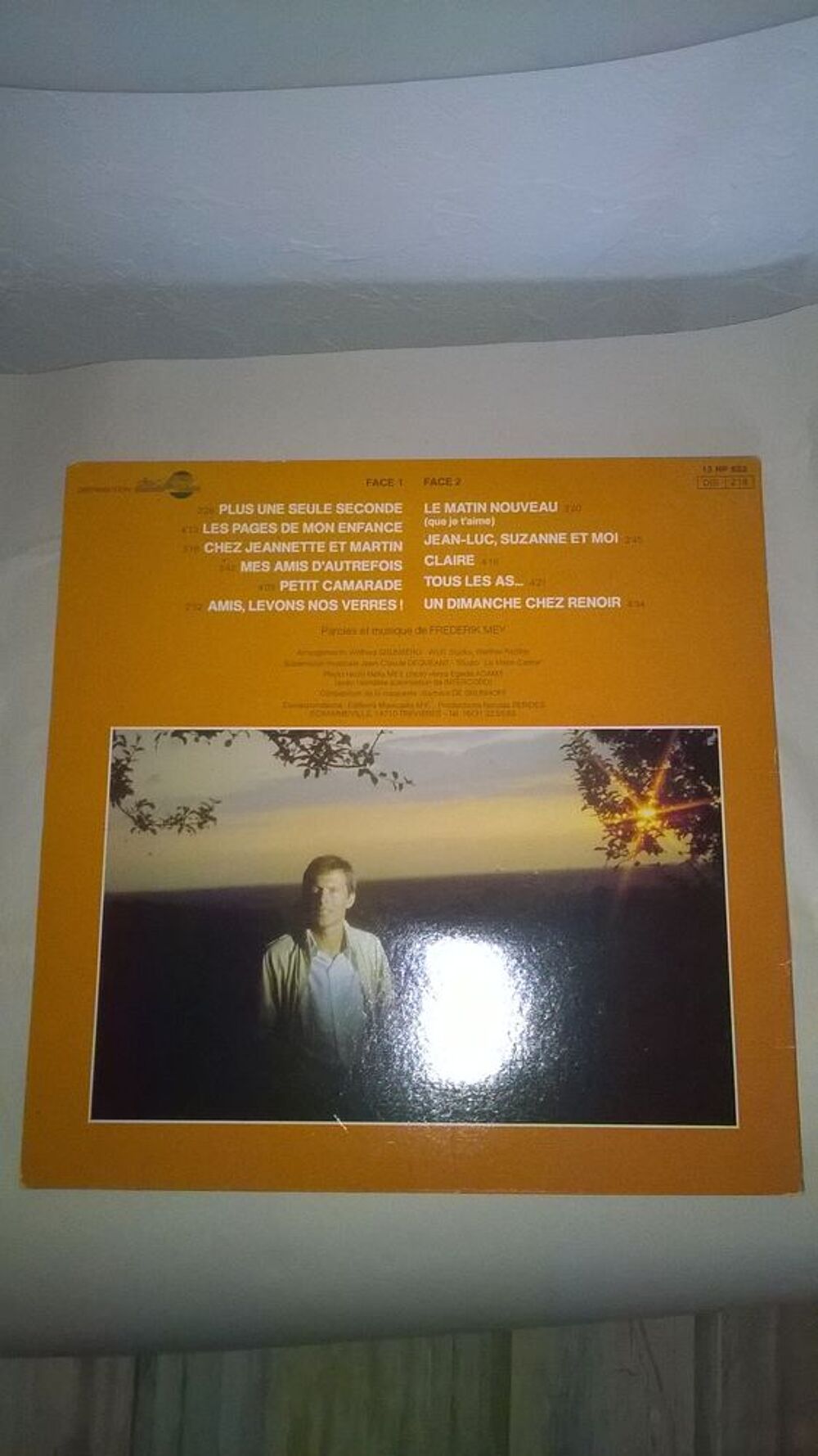 Vinyle Frederik Mey
Plus Une Seule Seconde
1982
Excellent CD et vinyles