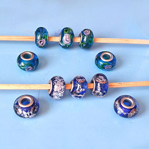 Lot 10 pendentifs grosses perles charm 2 Nimes (30)