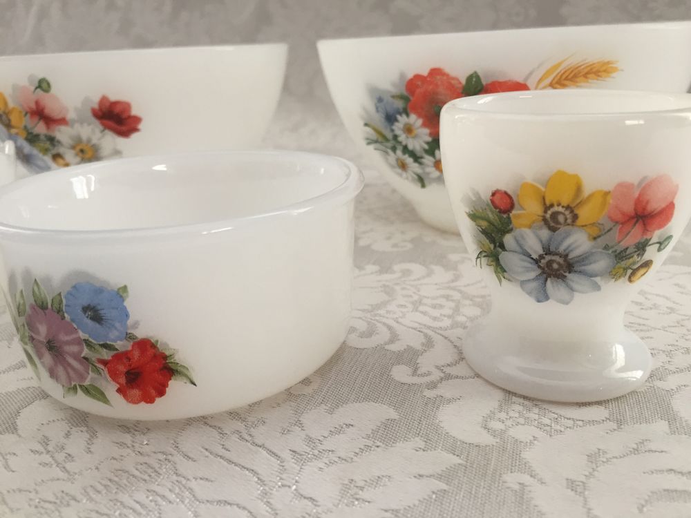ART DE LA TABLE VINTAGE 1970 OPALINE ARCOPAL FRANCE Cuisine