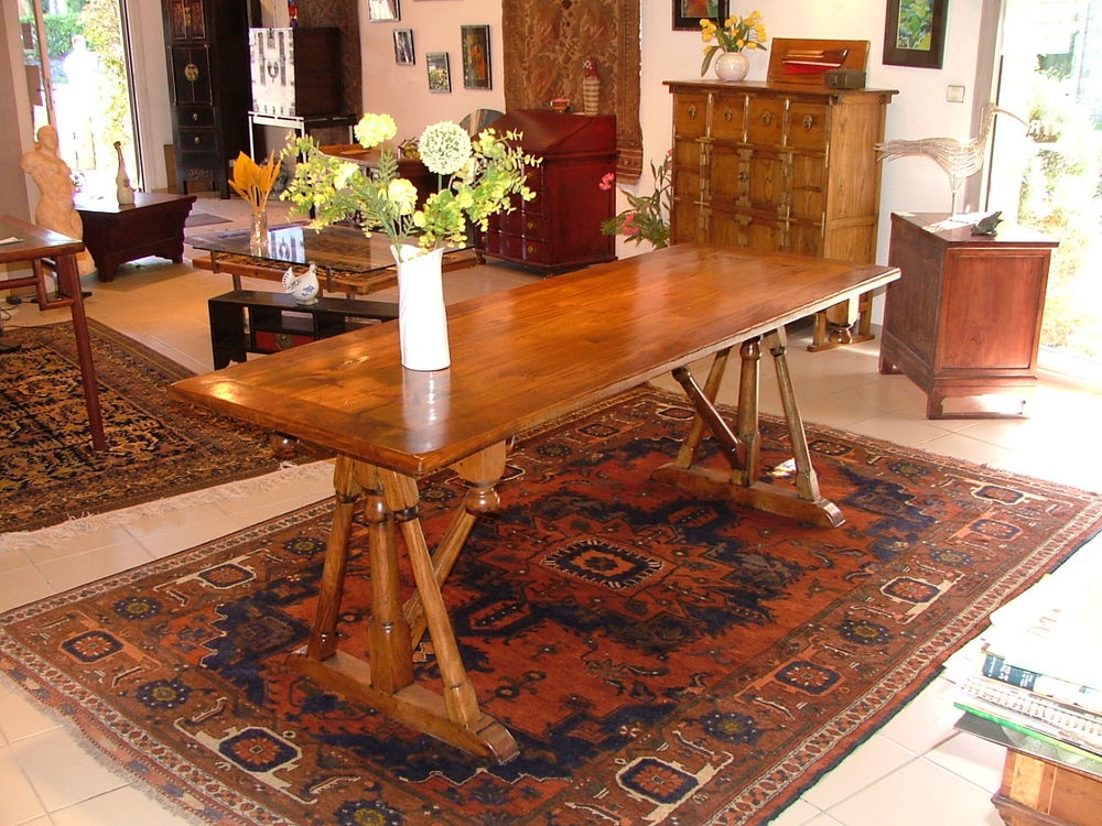 Table rectangulaire bois pr&eacute;cieux Meubles