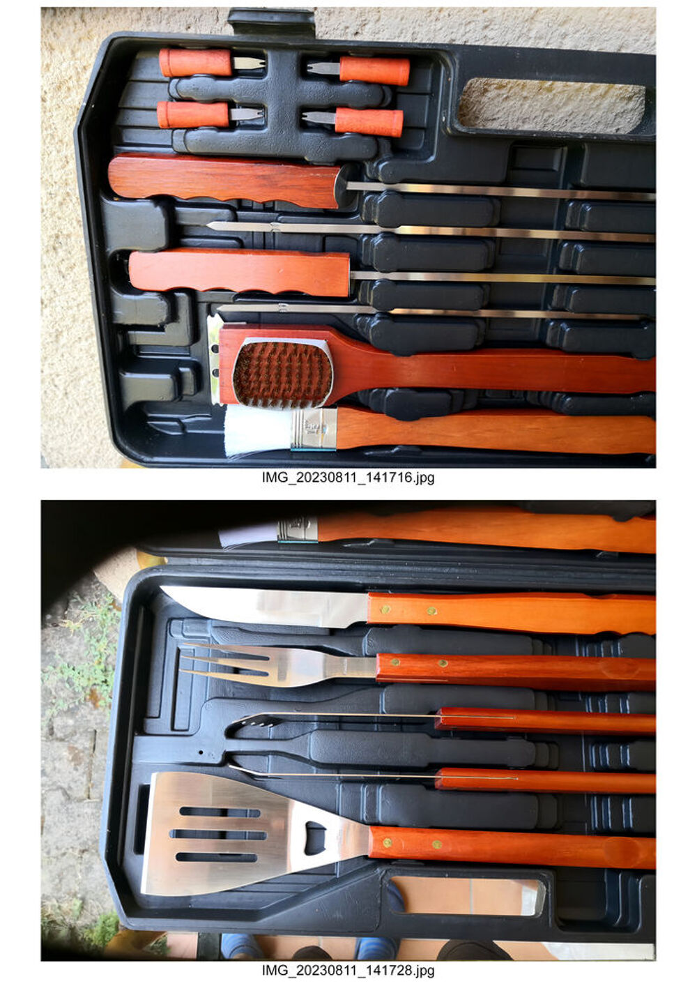 n&eacute;cessaire plancha ou barbecue - id&eacute;e de cadeau. Cuisine
