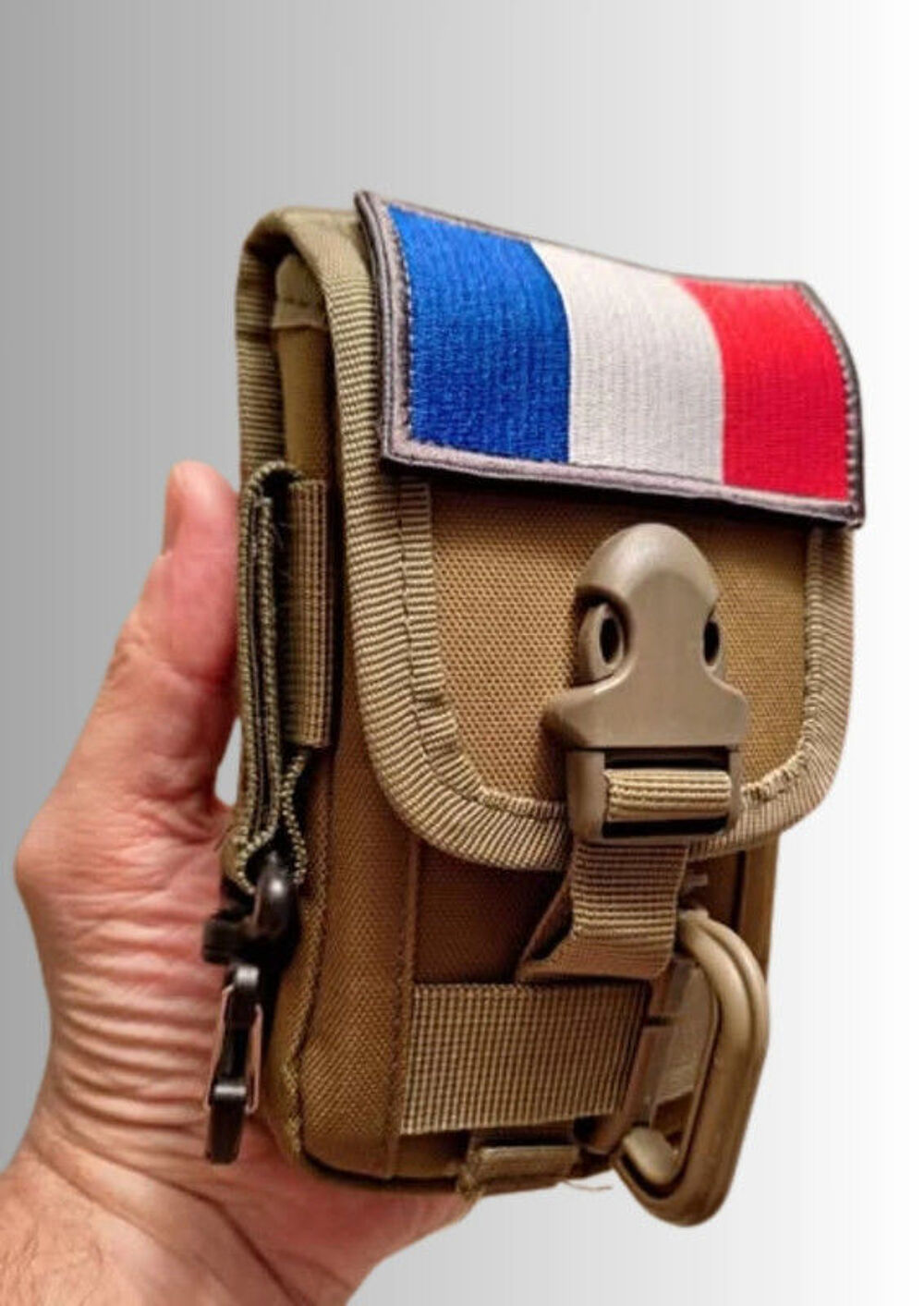 &Eacute;tui de t&eacute;l&eacute;phone portable et CB avec fixation Molle Sacoche Sports