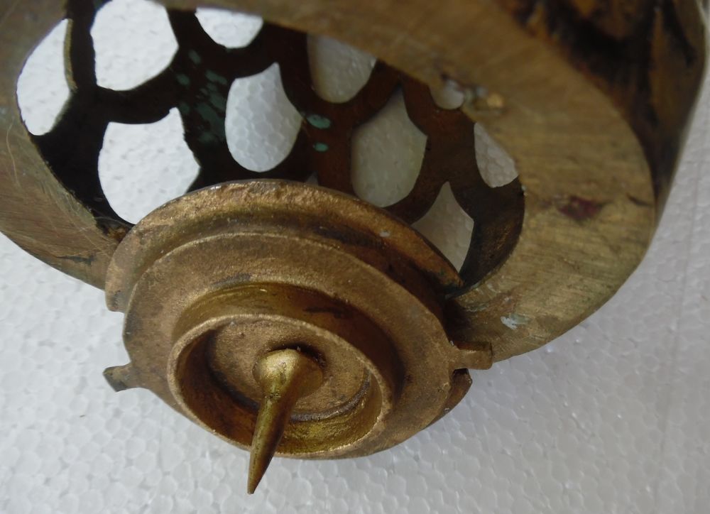 Hibou Bougeoir photophore en laiton ou en bronze collector Décoration