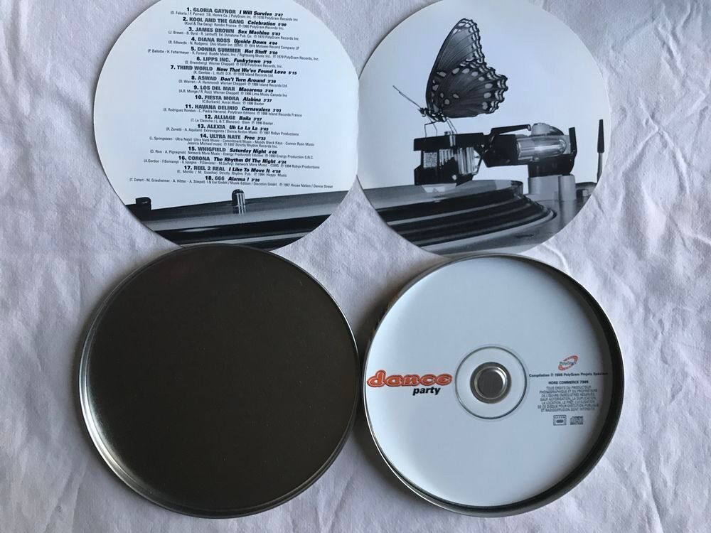 CD Dance Party - Boitier M&eacute;tal CD et vinyles