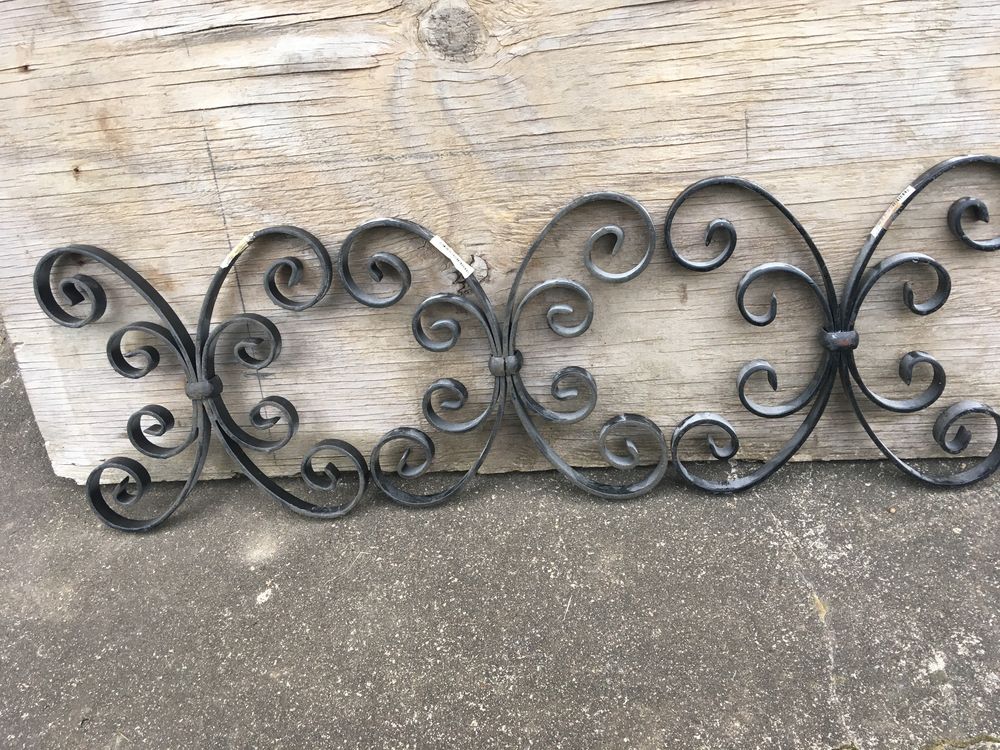  D&eacute;cor fer forg&eacute; volute papillon 250x250 mm en plat de 16x4 Bricolage