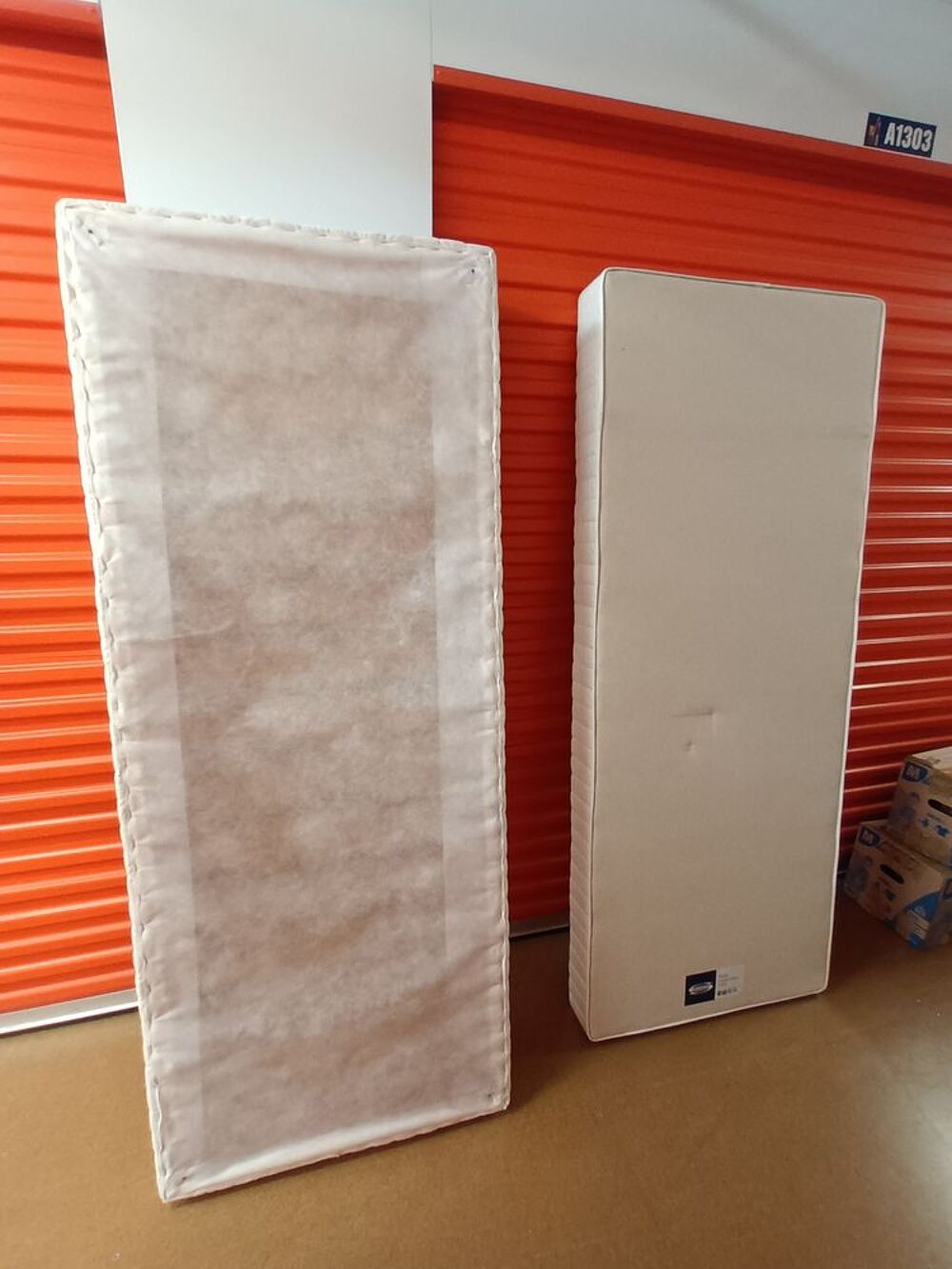 Lot de 2 sommiers tapissier 200x80 + pieds Meubles