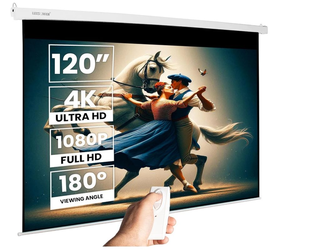 &Eacute;cran de Projection &eacute;lectrique 120" Photos/Video/TV