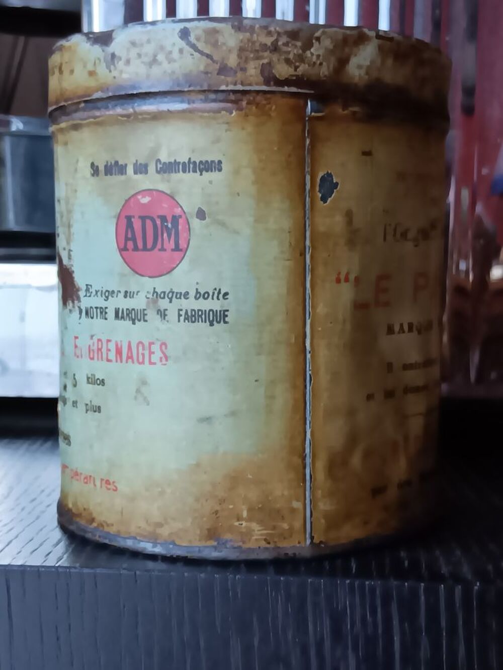 Boite ancienne graisse 