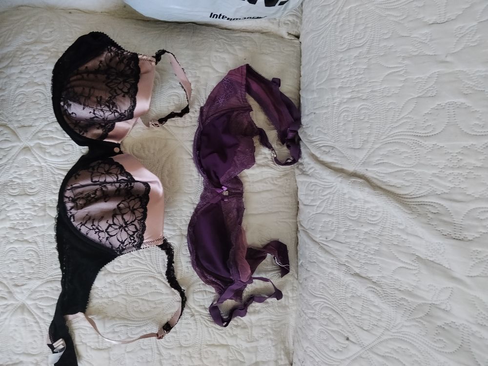 Nuisette noire brod&eacute;e fleurs Vêtements