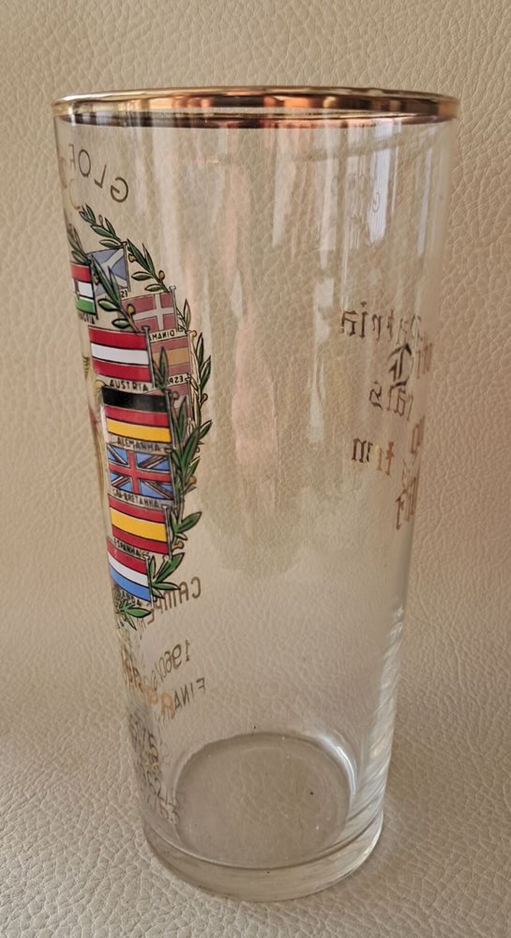 Verre vintage du SLB Benfica vintage, &acirc;g&eacute; de 64 ans 