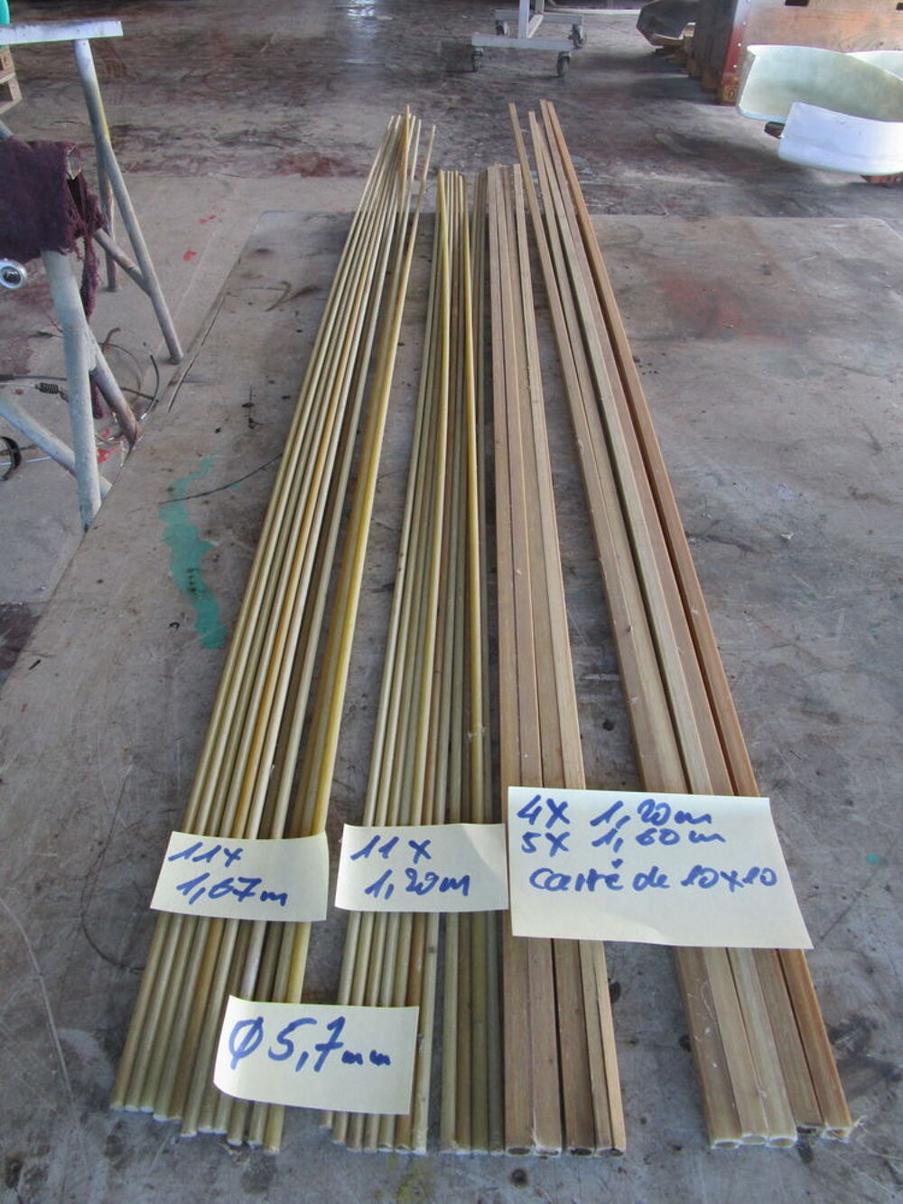 Tube fibres de verre Bricolage