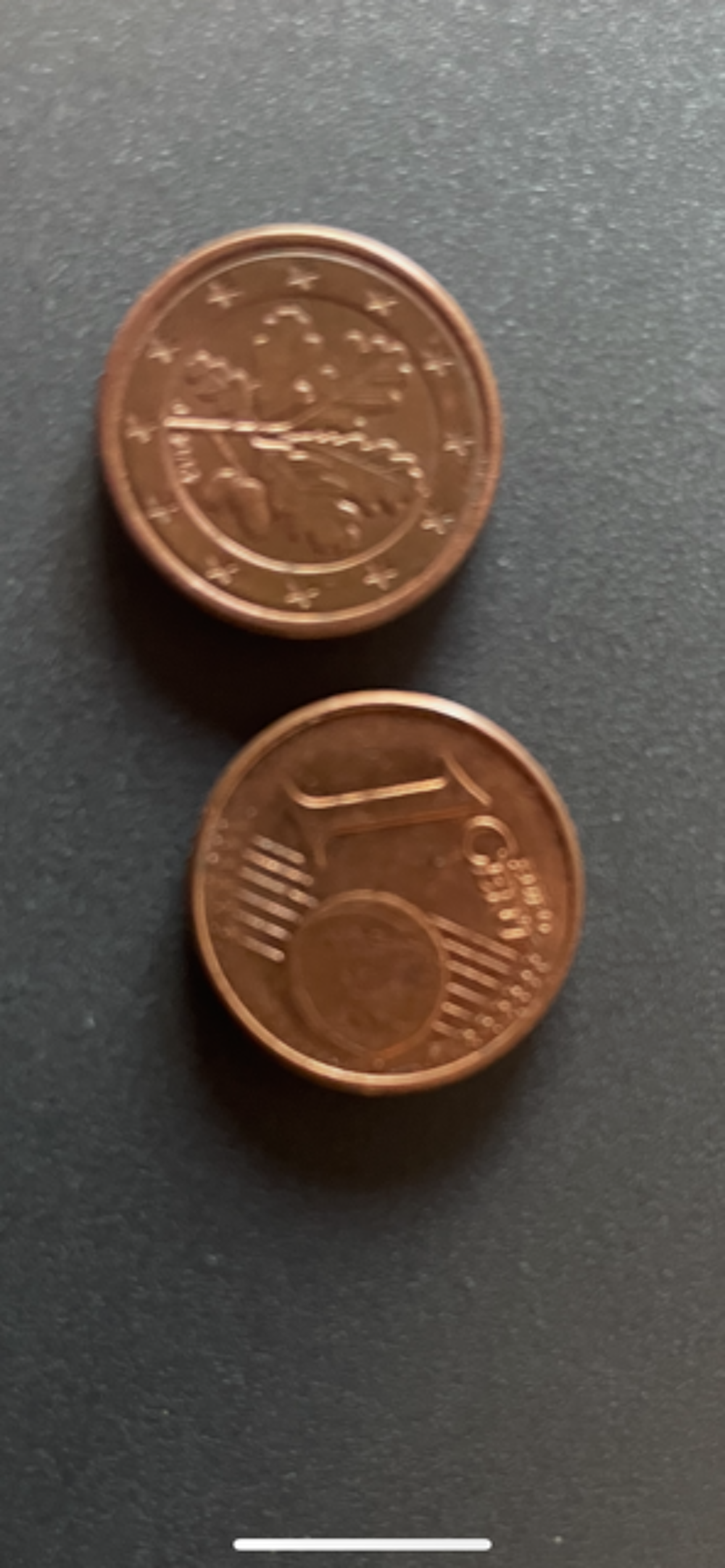 piece 1 centime d'€ 