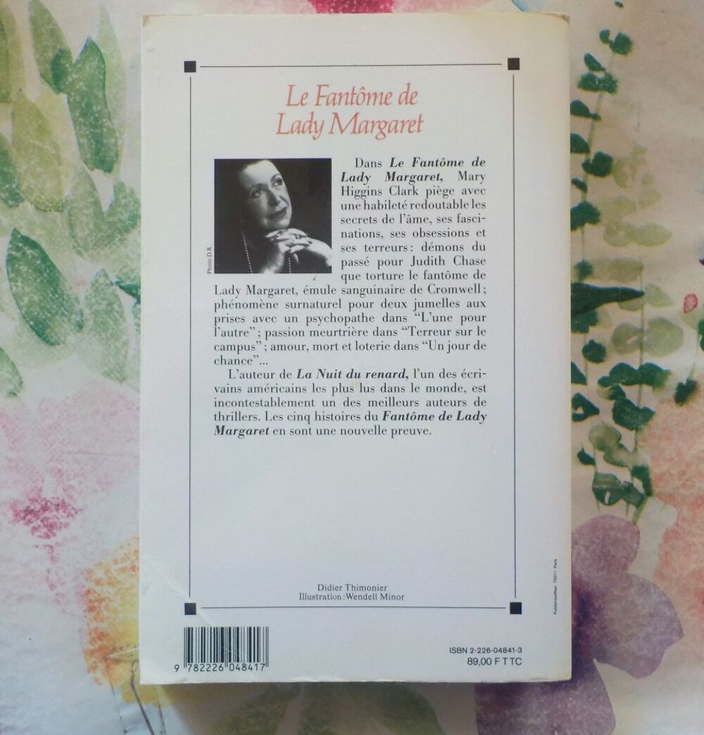 LE FANTOME DE LADY MARGARET de Mary HIGGINS CLARK Albin Mich Livres et BD