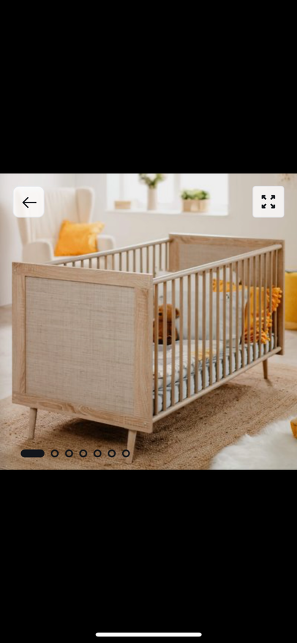 d'un lit b&eacute;b&eacute; la Redoute type effet cannage neuf Mobilier enfants