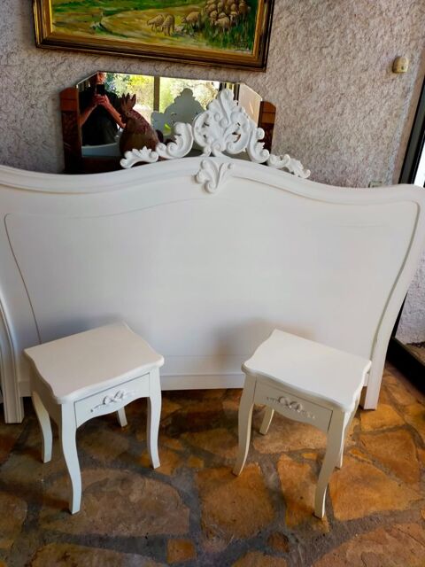 t�te de lit en bois massif mod�le Duchesse. 190 Marseille 13 (13)