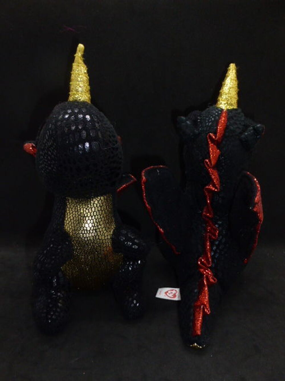 Lot de deux dragons licorne Grindal TY Jeux / jouets