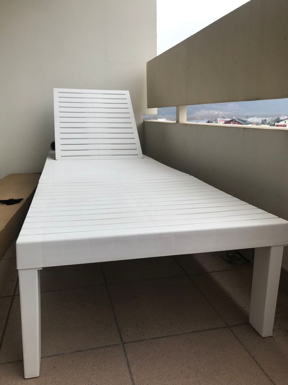 Transat 190 cm plastique Jardin