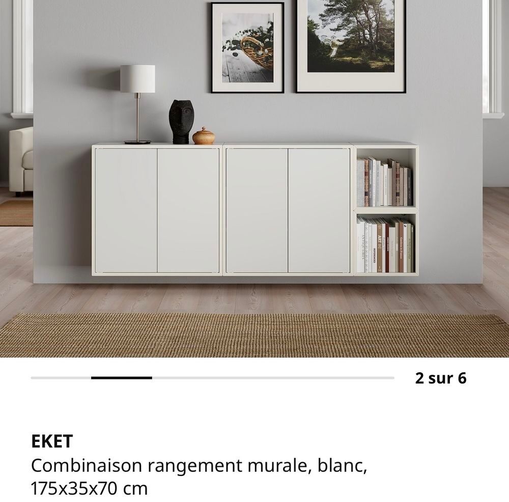 Rangement mural blanc Meubles