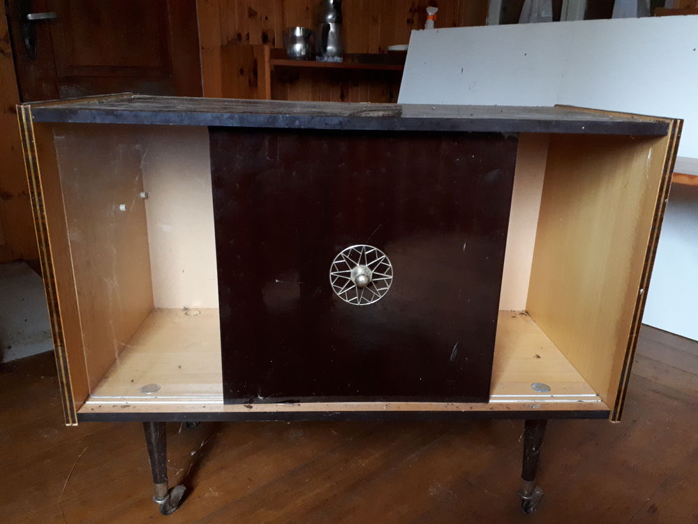 Meuble bar pivotant vintage ann&eacute;e 60 Meubles