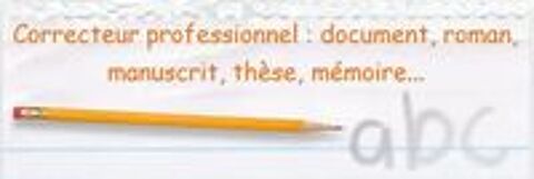   Relecteur professionnel de documents en français  