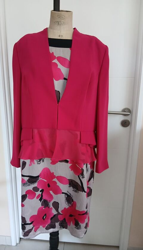 Ensemble robe et veste satin Un Jour Ailleurs - taille 46 55 Royan (17)