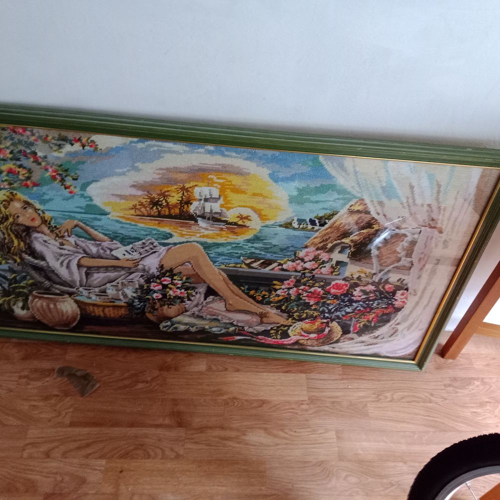 Tableau canevas avec vitre Décoration