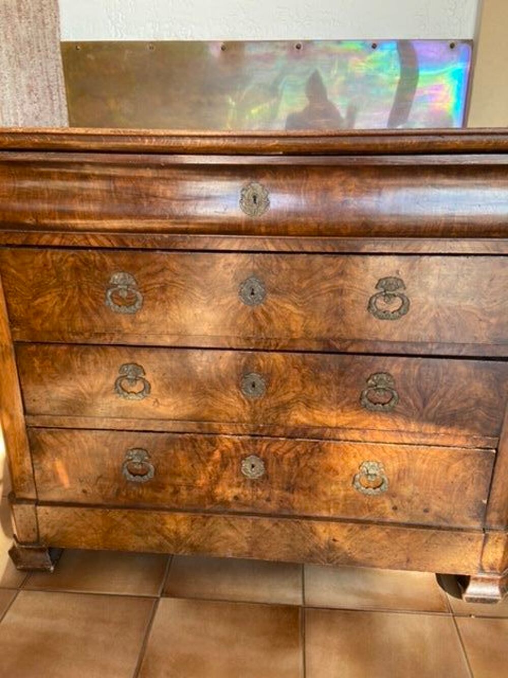 Commode d'&eacute;poque 19eme style Louis Philippe bois massif Meubles